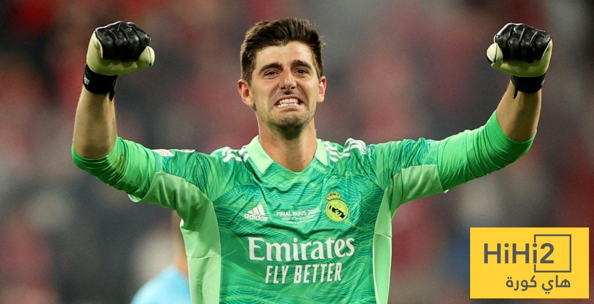 كورتوا يحسم الجدل حول أزمة غرفة ملابس ريال مدريد