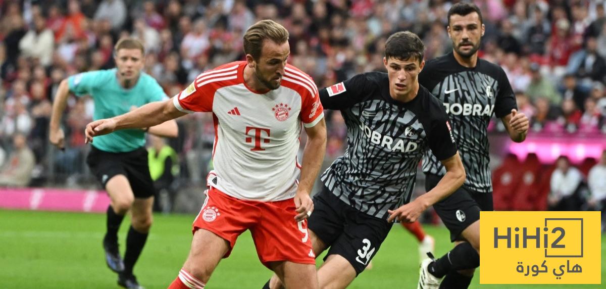 نتائج آخر خمس مباريات بين بايرن ميونيخ وفرايبورج