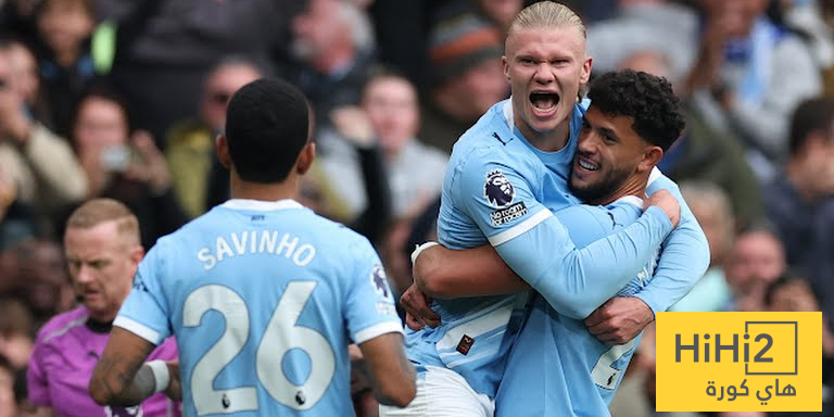 الرسم التكتيكي لتشكيلة مانشستر سيتي ضد ليدز