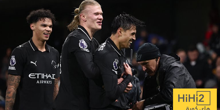 مانشستر سيتي يتقدم على فولهام في الشوط الاول