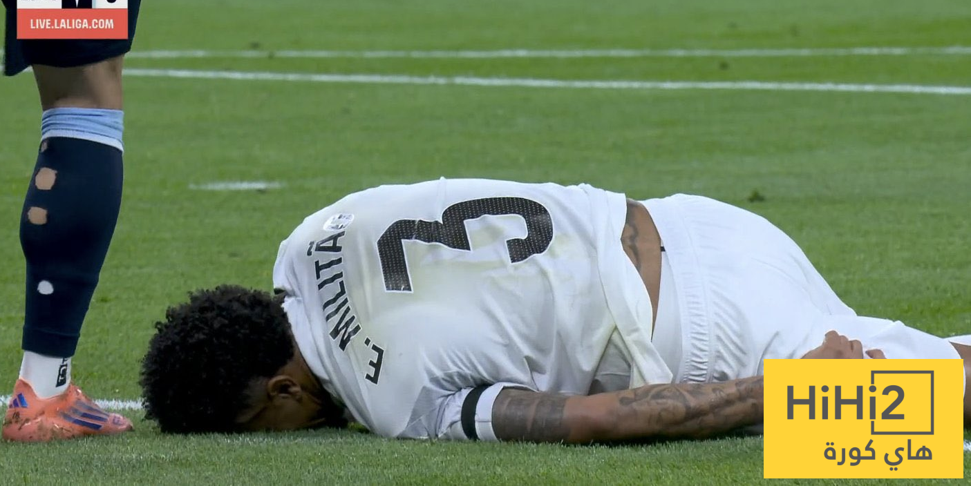 عاجل: التشخيص المبدئي لاصابة ميليتاو و مدة غيابه المتوقعة