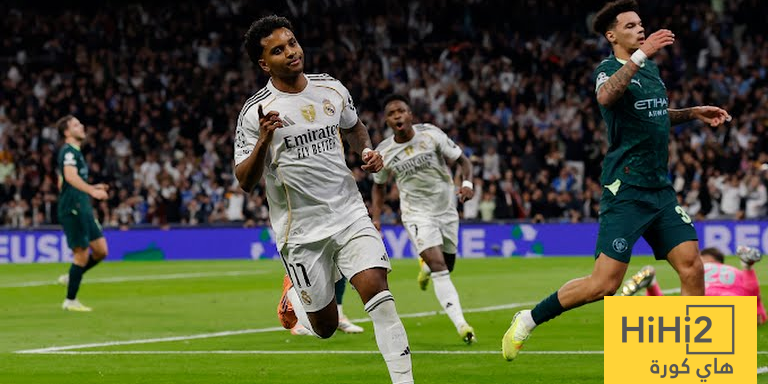 احصائيات الشوط الاول من مباراة ريال مدريد ومانشستر سيتي