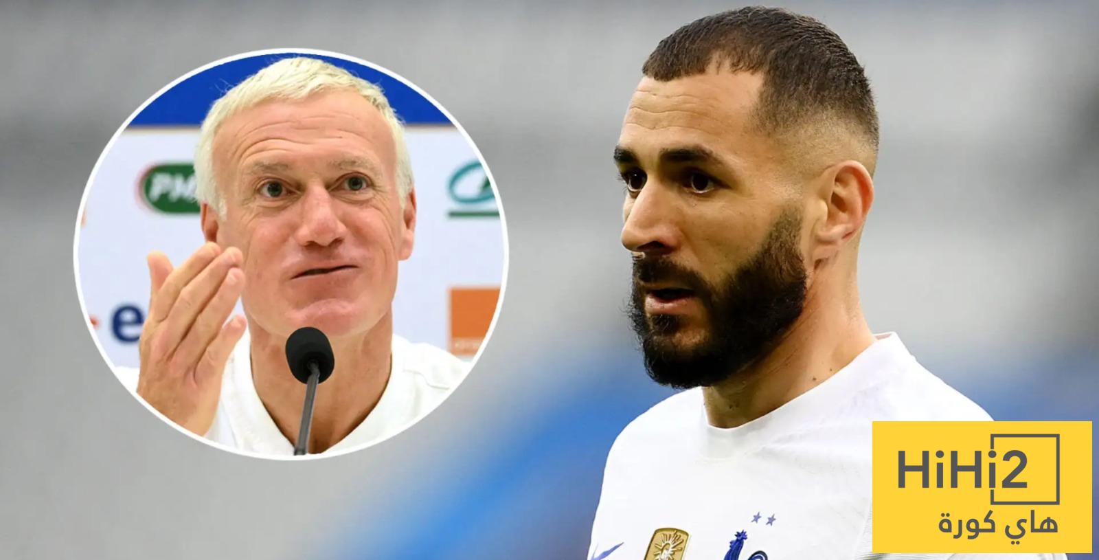 بنزيما يبعث رسالة لديشامب من اجل المشاركة في المونديال