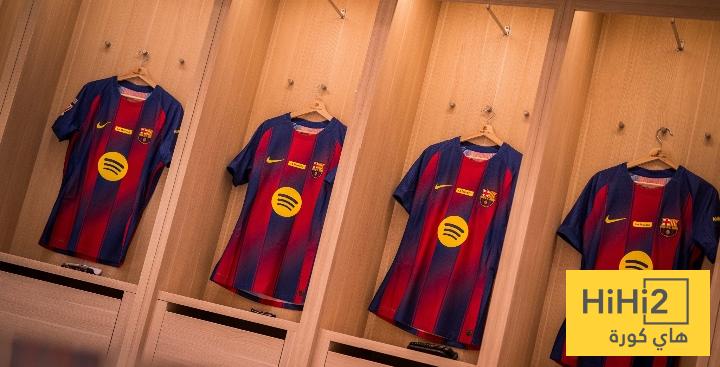 صور.. غرف ملابس برشلونة في الكامب نو قبل مواجهة أوساسونا