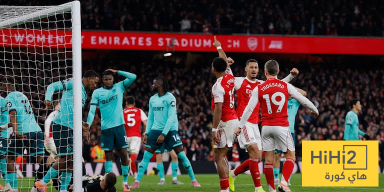 ارسنال يسجل الهدف الاول في شباك وولفرهامبتون