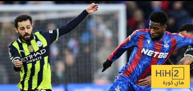 كريستال بالاس يتفوق على مانشستر سيتي في هذه الإحصائية