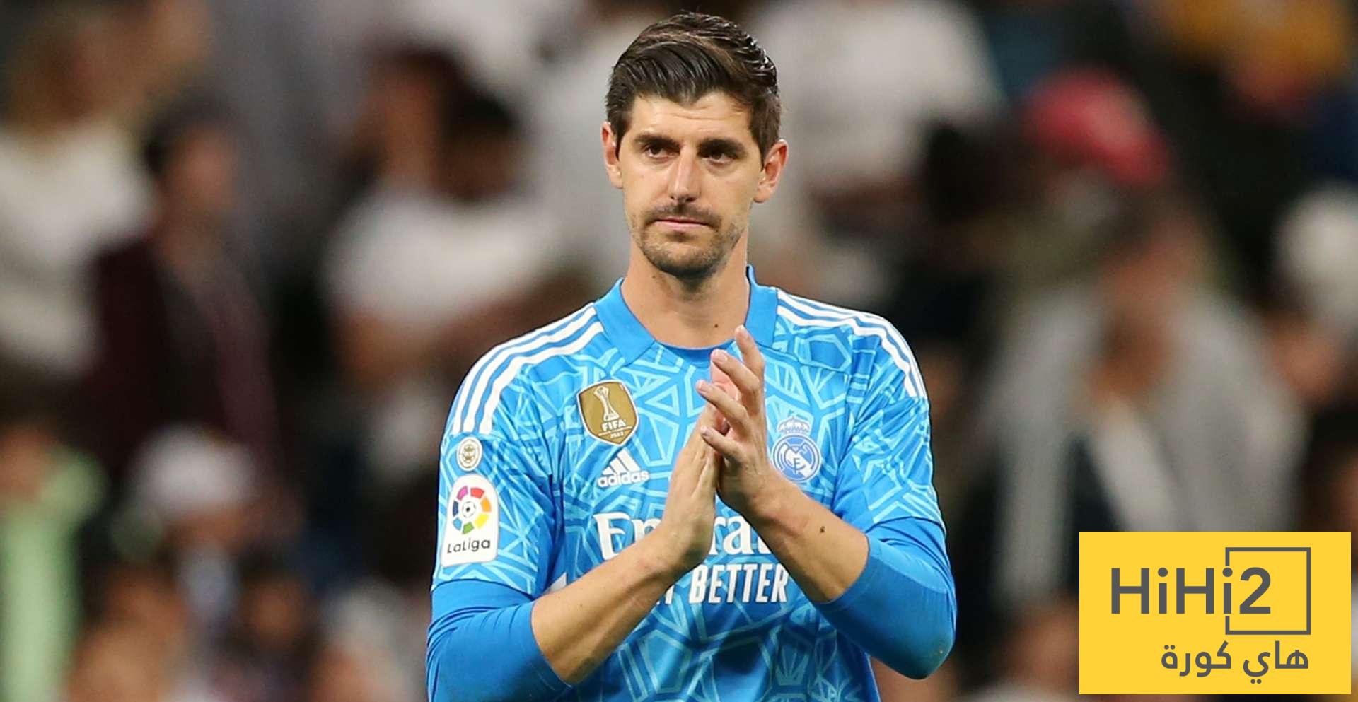 كورتوا يعلق على الوصول إلى 200 فوز مع ريال مدريد