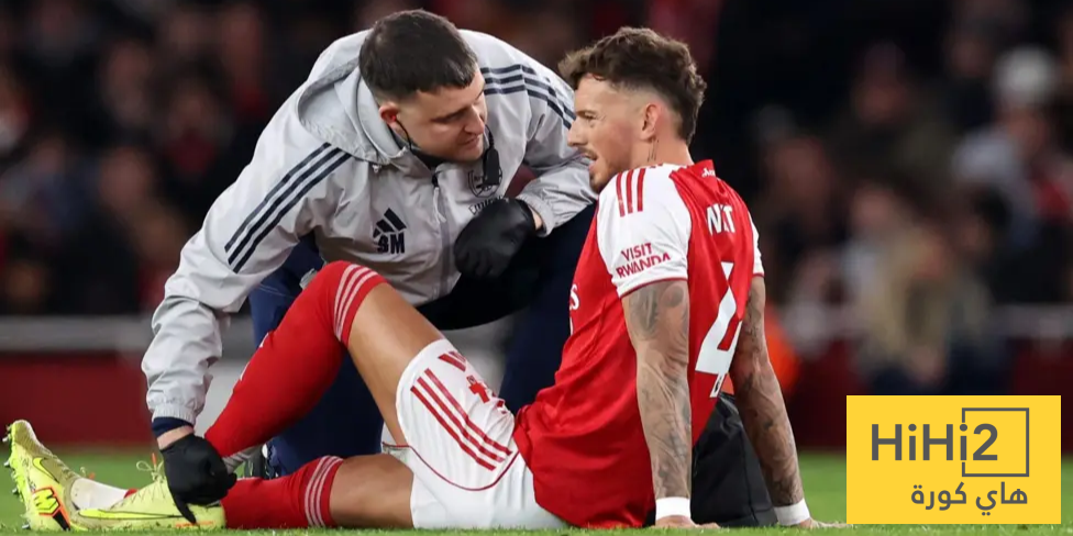 مدة غياب بن وايت عن أرسنال