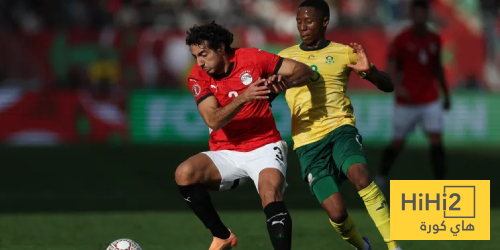 إحصائيات مباراة مصر وجنوب إفريقيا بعد مرور ساعة