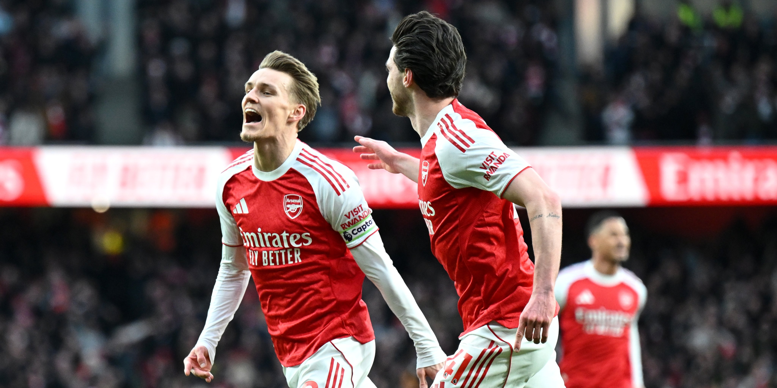 ارسنال يتقدم على برايتون في الشوط الاول