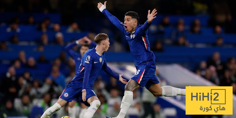 تشيلسي يتقدم على استون فيلا في الشوط الاول