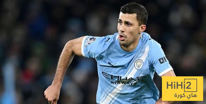 رودري مستمر في تشكيلة السيتي الأساسية