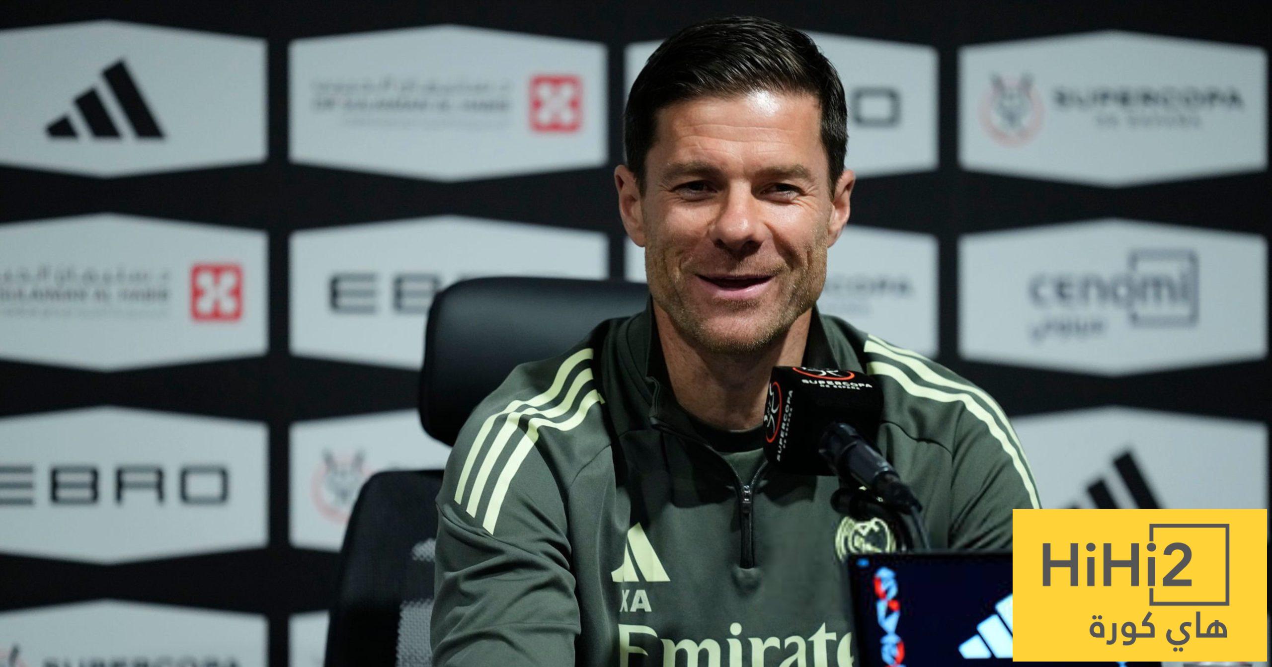 حديث تشابي ألونسو عن السوبر الإسباني