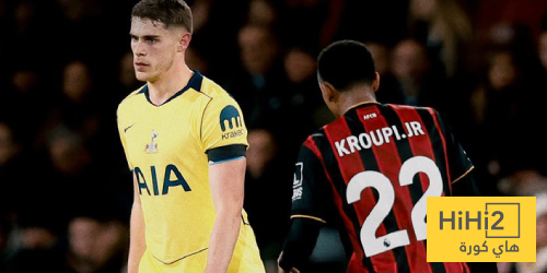 إحصائيات مباراة توتنهام وبورنموث بعد مرور ساعة