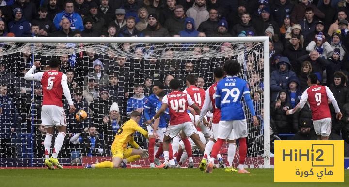 تقييم لاعبو أرسنال في الشوط الأول أمام بورتسموث