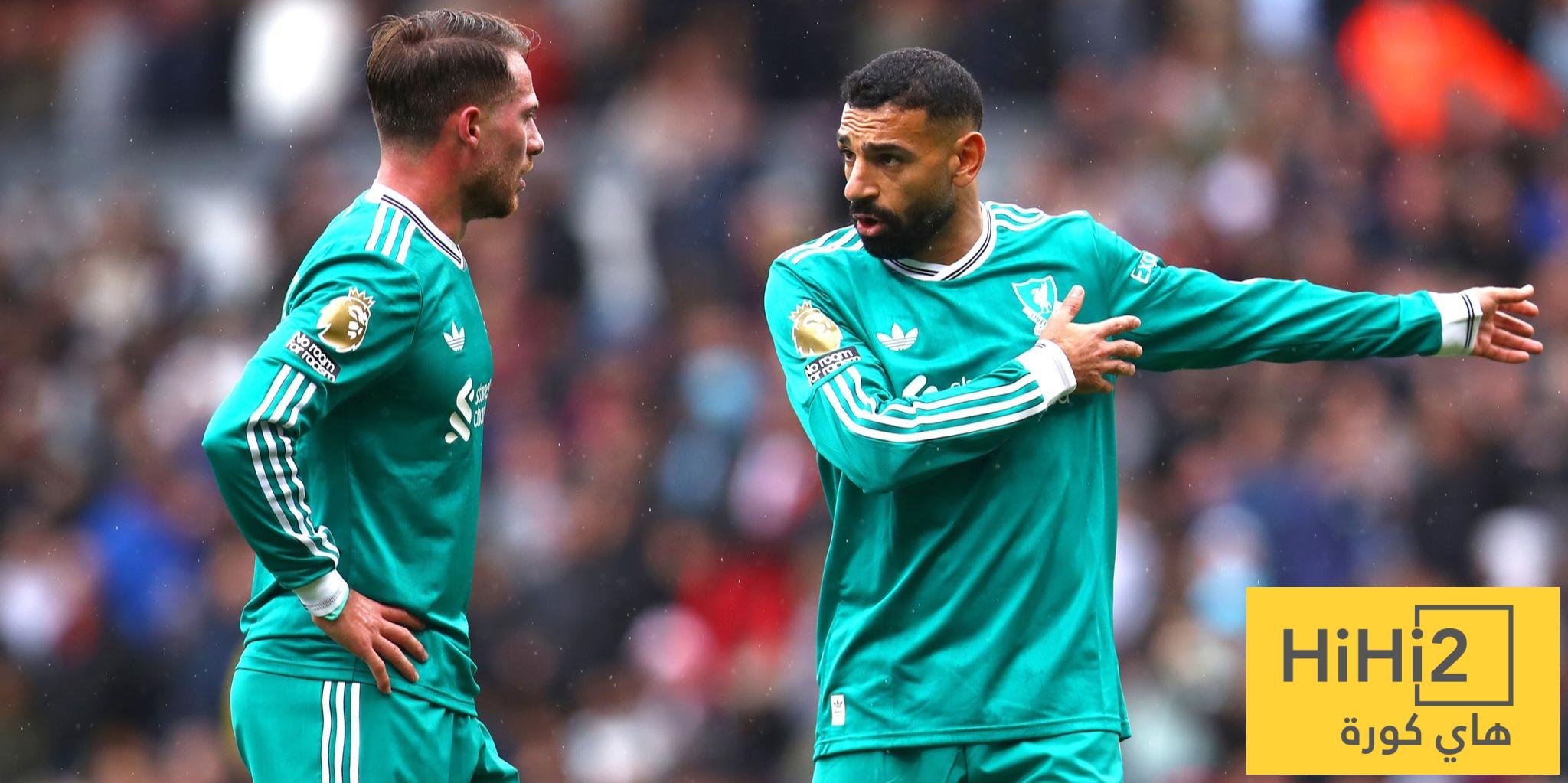 نتائج آخر خمس مباريات بين ليفربول وبيرنلي