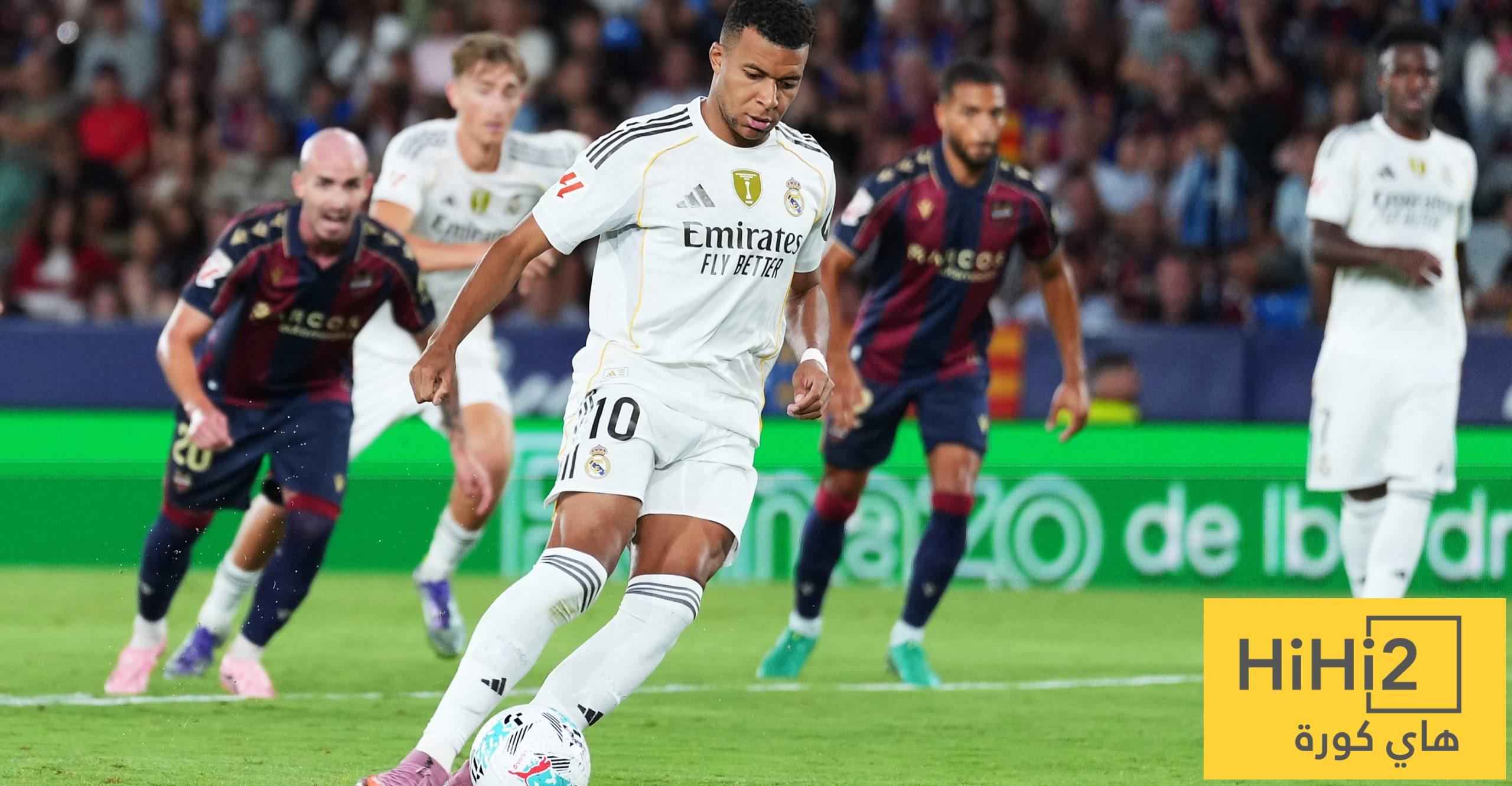 نتائج آخر خمس مباريات بين ريال مدريد وليفانتي نتائج آخر خمس مباريات بين ريال مدريد وليفانتي