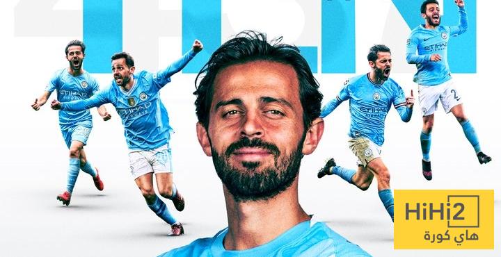 رقم مميز لـ برناردو سيلفا مع السيتي