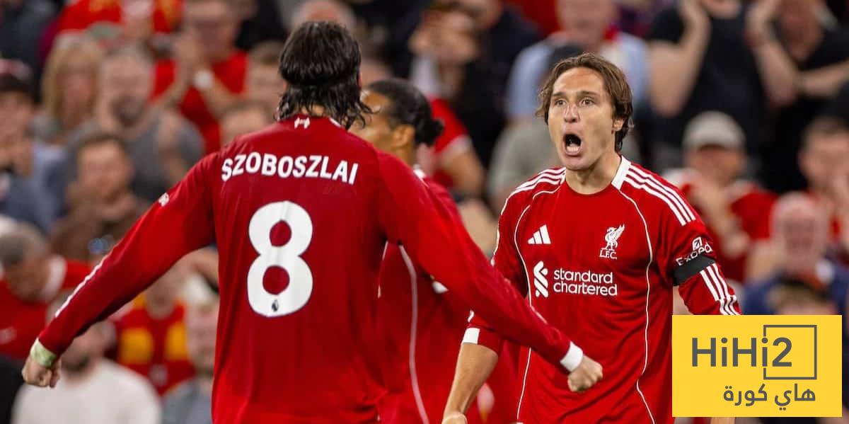 نتائج آخر خمس مباريات بين ليفربول وبورنموث