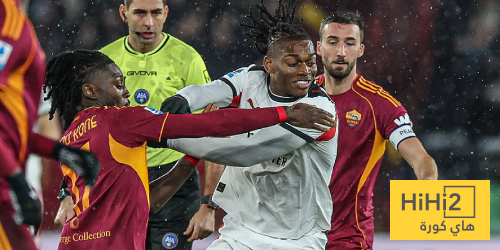 إحصائيات مباراة ميلان وروما بعد مرور نصف ساعة