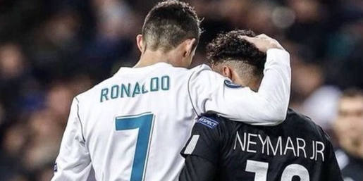 صورة : اندريك يهنئ رونالدو ونيمار