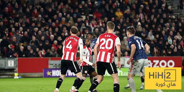 ارسنال يسجل الهدف الاول في شباك برينتفورد