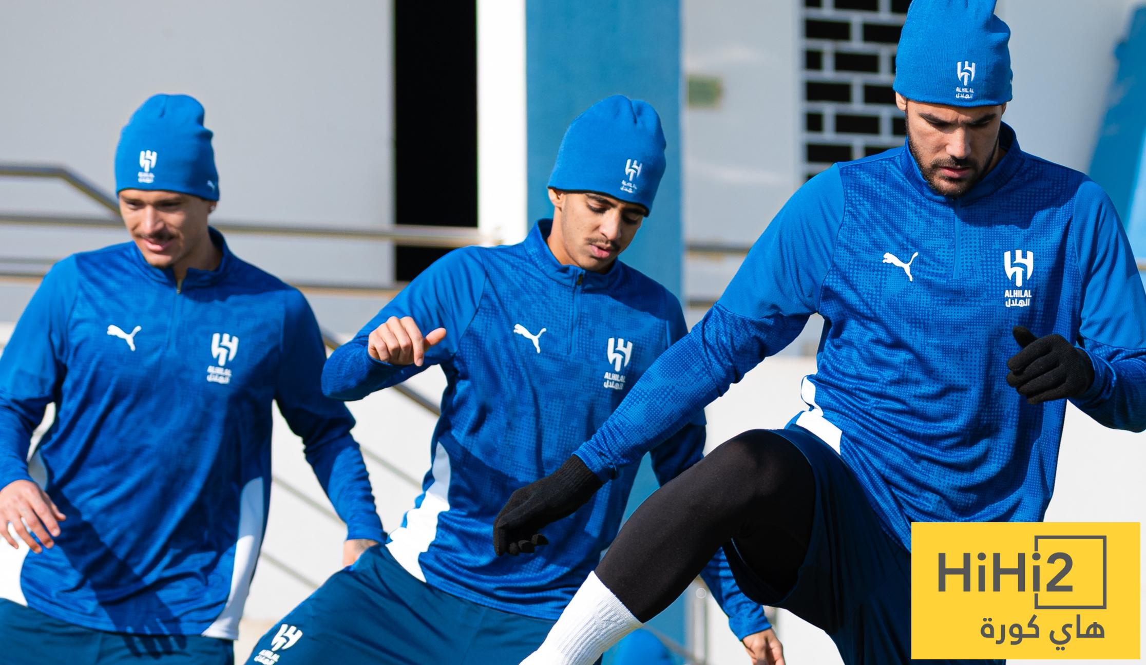 ثلاثي شاب يظهر في مران الهلال !