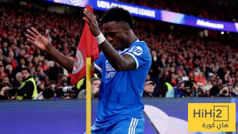 في الكورة : لولا فينيسيوس لفاز الريال بثلاثية نظيفة على بنفيكا