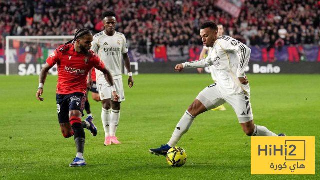 رقم قياسي في مباراة ريال مدريد وأوسوسانا