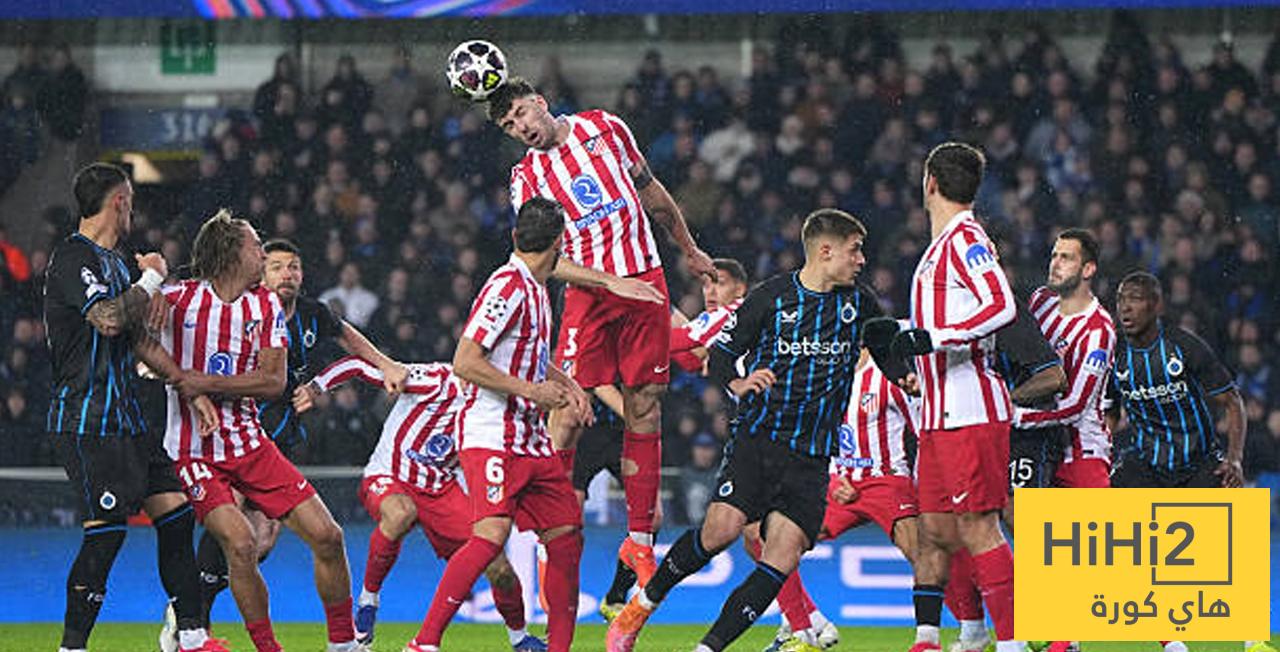 نتائج كلوب بروج قبل مواجهة أتلتيكو مدريد