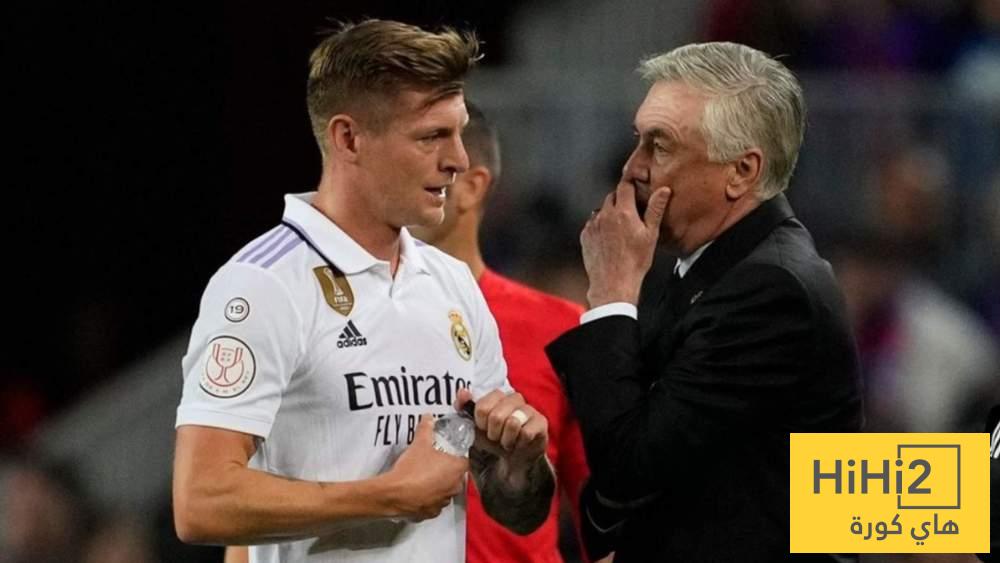 كروس يكشف سبب غضبه من أنشيلوتي