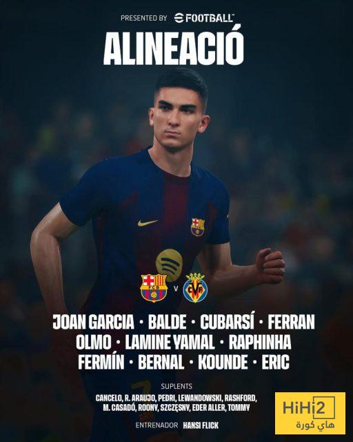 تشكيلة برشلونة الرسمية للقاء فياريال 4 تشكيلة برشلونة الرسمية للقاء فياريال 3