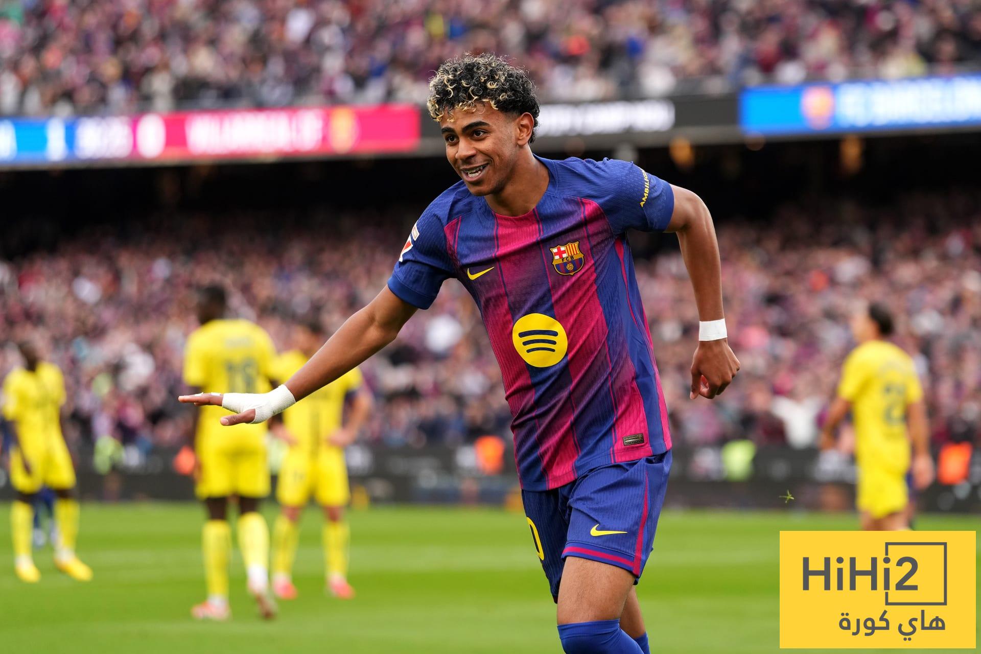 هاتريك لامين يامال الأول..!