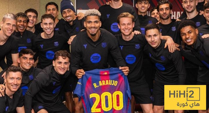 بعد وصوله 200 مباراة .. أرقام أراوخو مع برشلونة