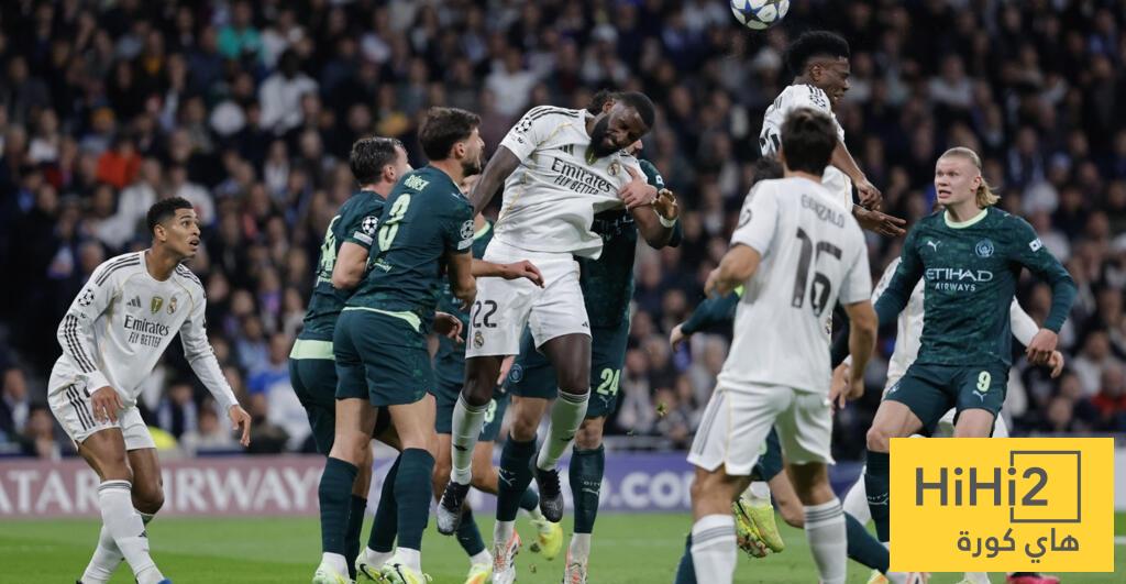 نسبة فوز ريال مدريد أمام مانشستر سيتي الليلة