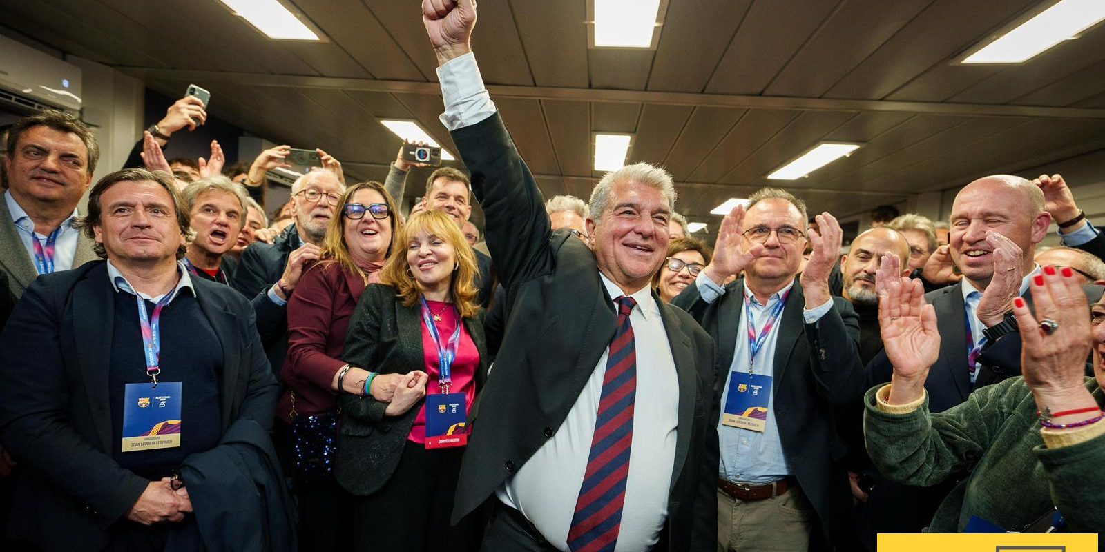 برشلونة يعلن بداية الفترة الانتقالية بعد فوز لابورتا بالانتخابات