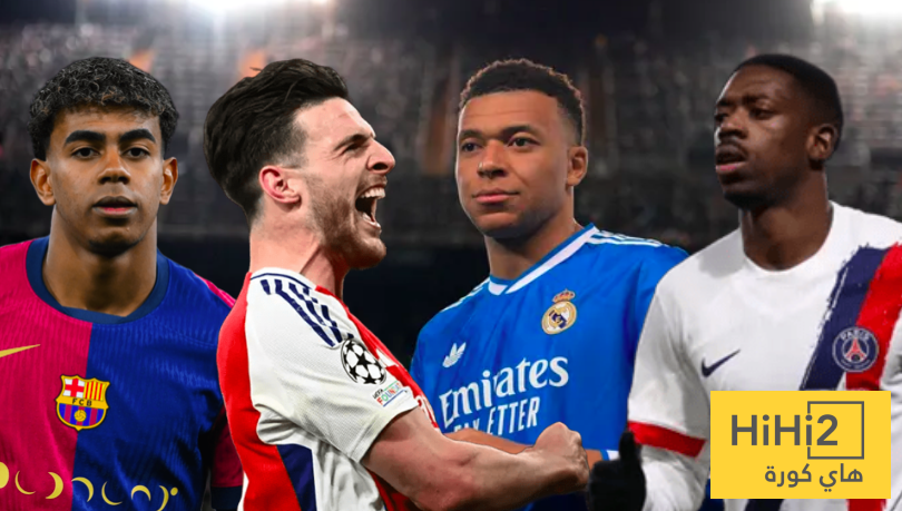 شاهد نسب المتأهلين لنصف نهائي الابطال 