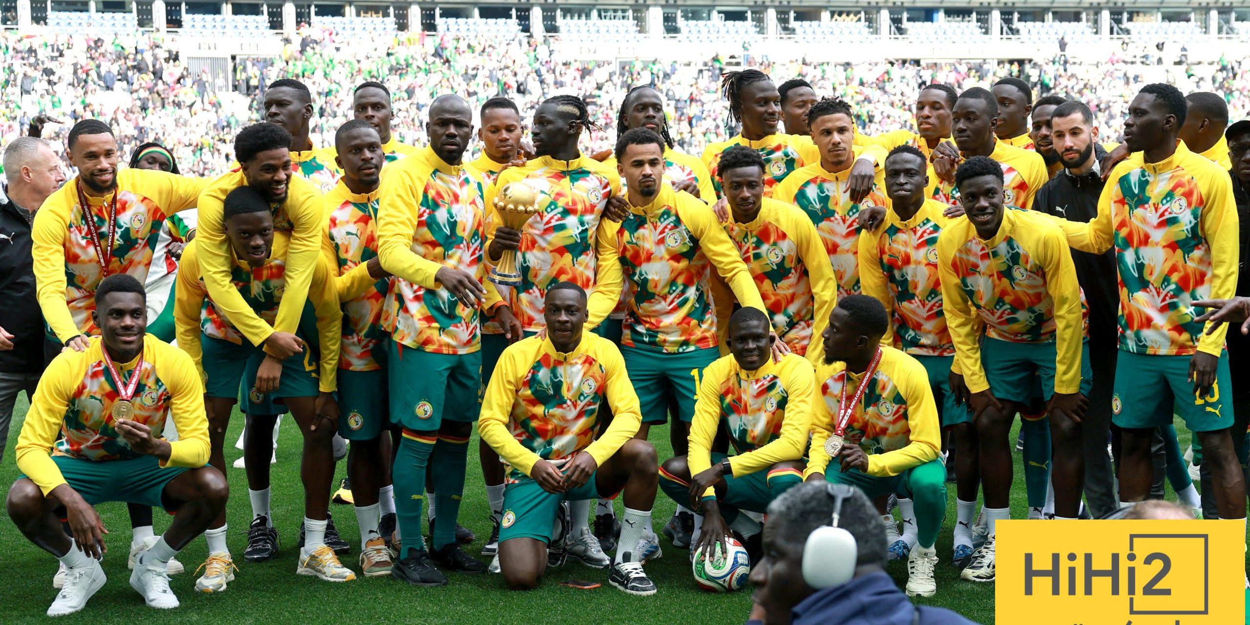 صور.. شاهد استفزاز منتخب السنغال من جديد لمنتخب المغرب بعد احتفاله بأمم افريقيا