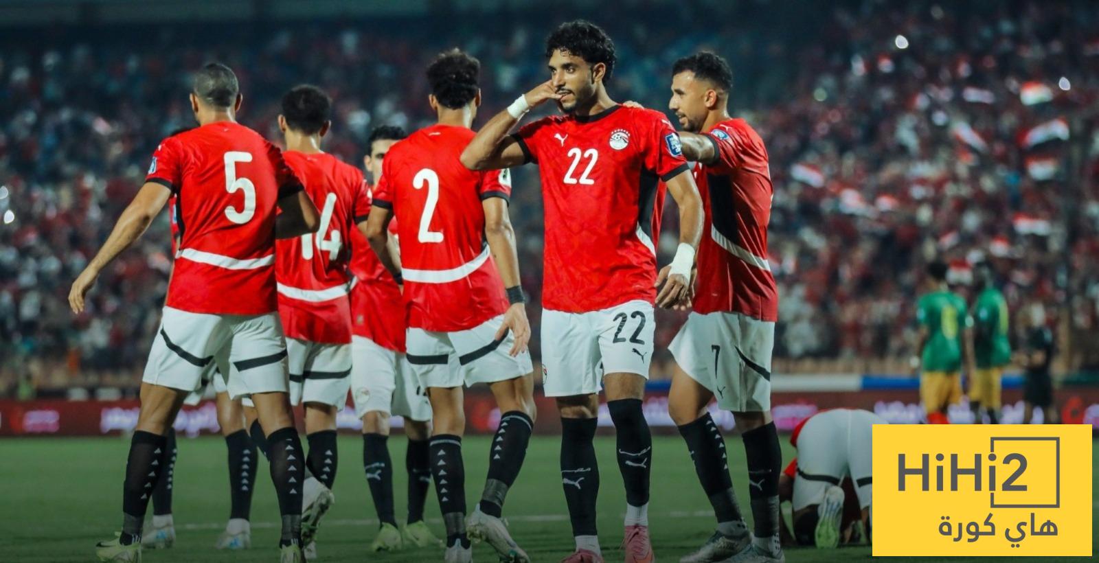 شاهد نتائج المنتخب المصري امام ابطال العالم