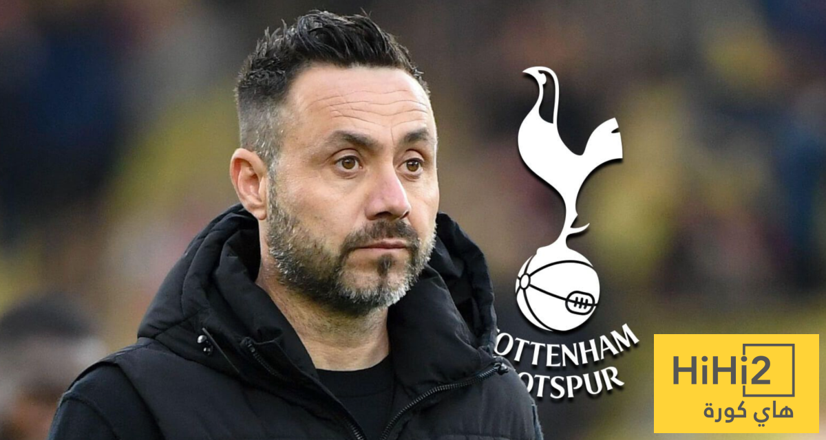 أول اختبار لدي زيربي مع توتنهام