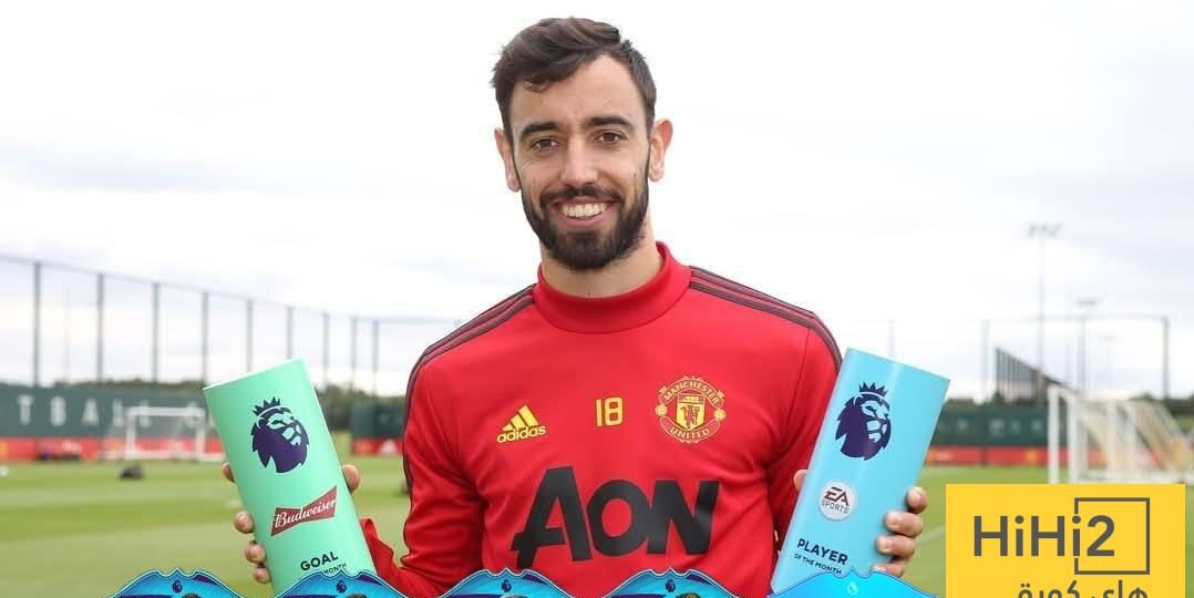 برونو فرنانديز الأفضل في الدوري الإنجليزي لشهر مارس ويعادل رونالدو