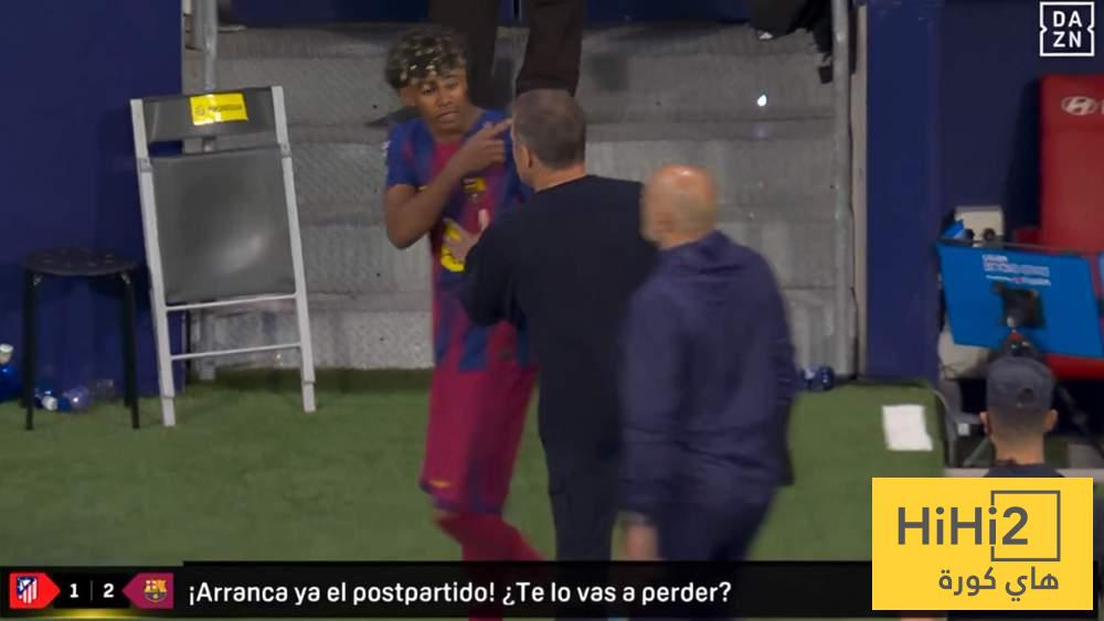 صور – هل يتجاهل لامين يامال مدربه فليك؟