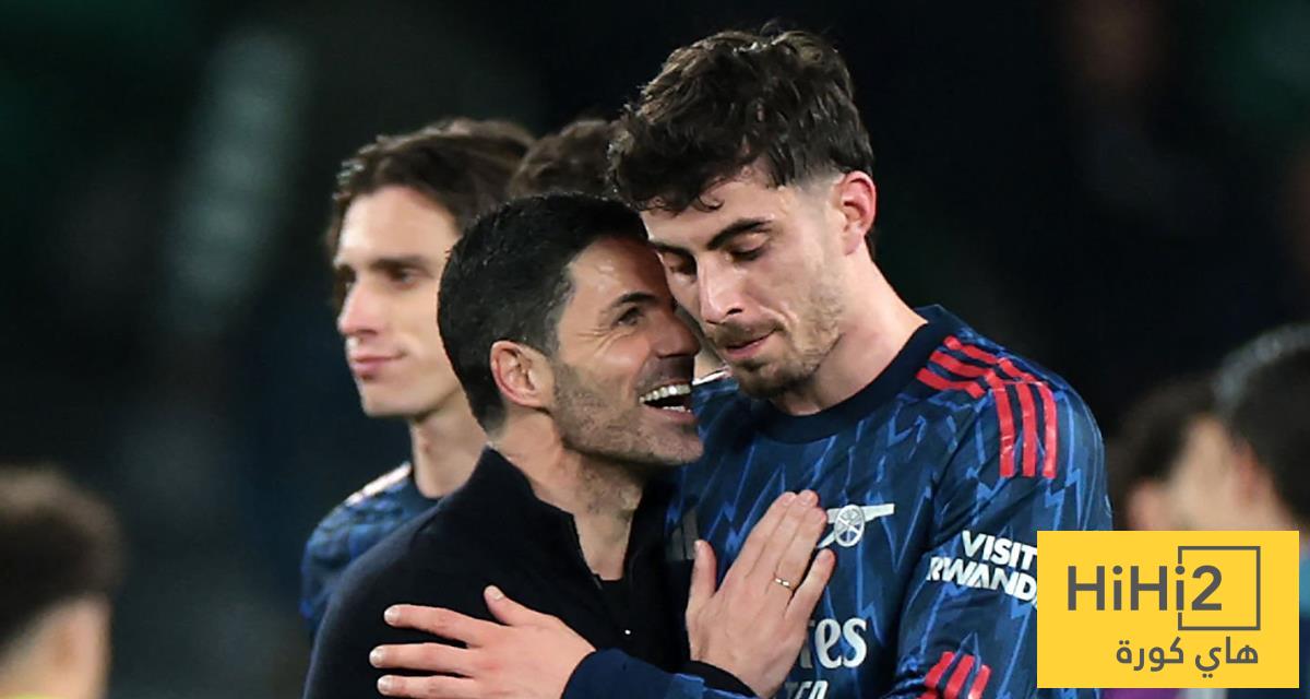 أرتيتا يشيد بتألق نجم أرسنال في المباريات الكبرى