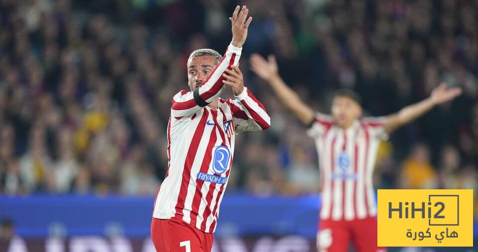 غريزمان يطالب بركلة جزاء ضد برشلونة