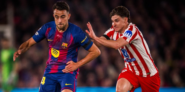 برشلونة يتأخر امام اتلتيكو في الشوط الاول