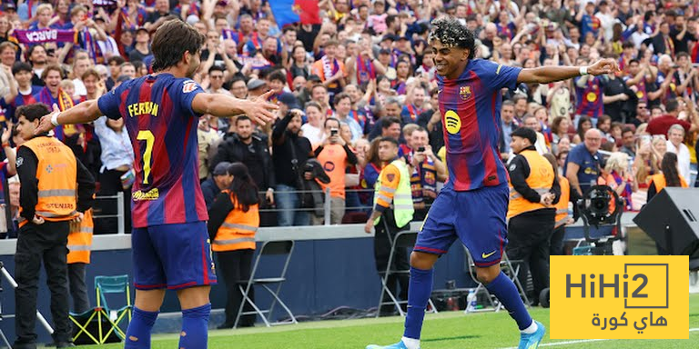 احصائيات الشوط الاول من مباراة برشلونة و اسبانيول