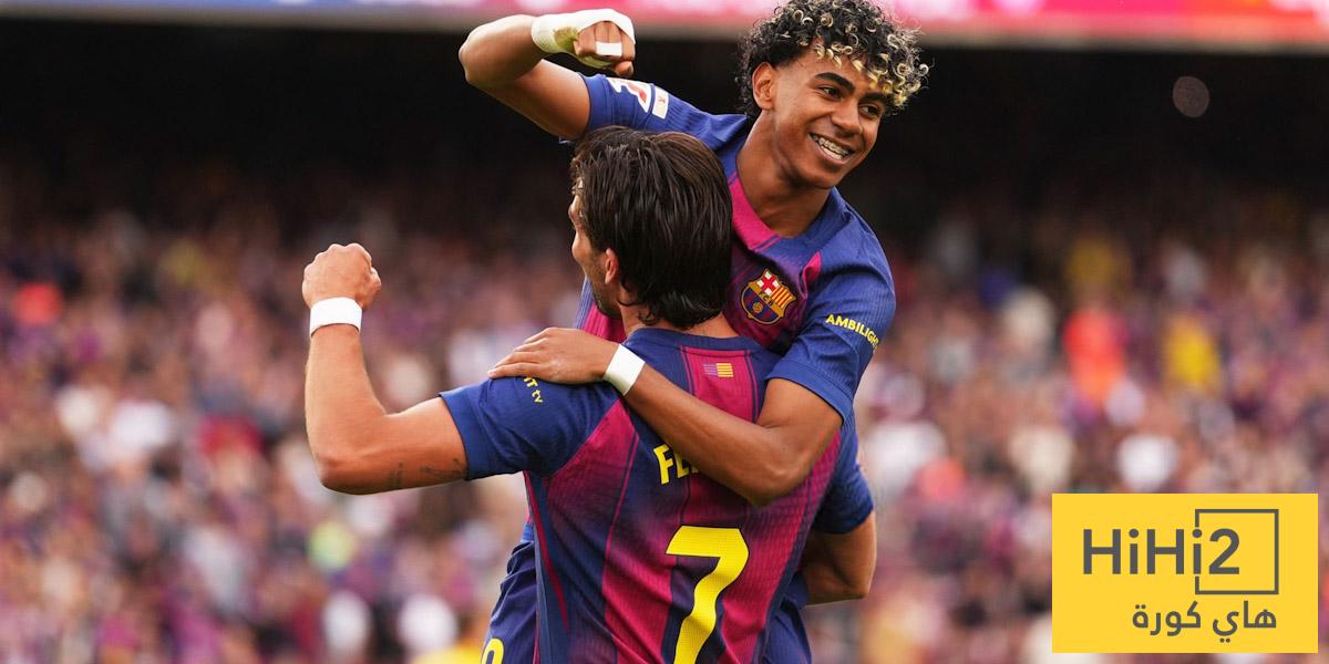 ثنائية برشلونة تتألق في الشوط الأول أمام إسبانيول