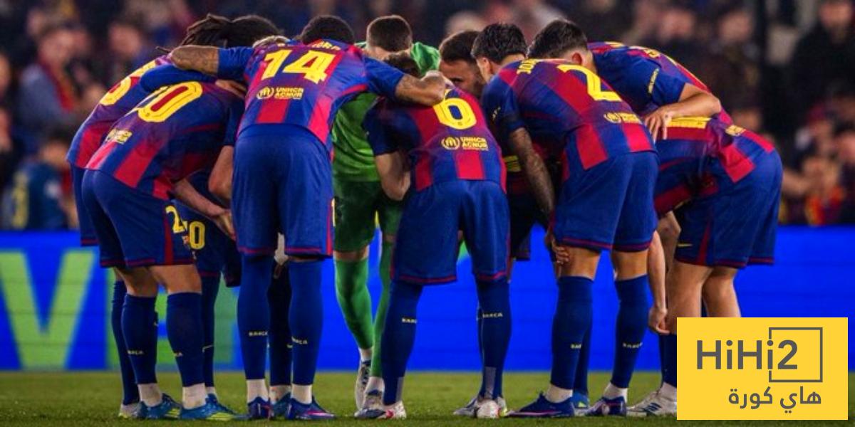 الوضع داخل غرفة ملابس برشلونة قبل مباراة الاياب