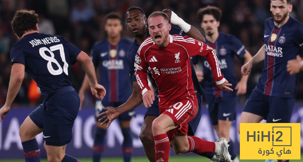شاهد تشكيلة ليفربول المتوقعة ضد باريس سان جيرمان ونسبة الفوز