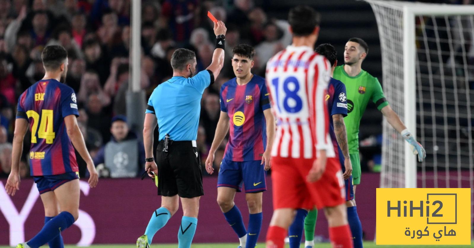 عاجل: برشلونة يتقدم بشكوى رسمية إلى اليويفا بشأن الأداء التحكيمي في مواجهتي اتلتيكو